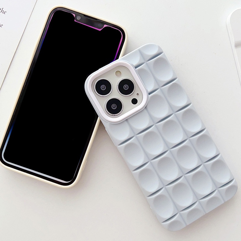 Ốp Điện Thoại Silicone Mềm Nhám Chống Sốc 3D Cho iPhone14 / 13 / 12 / Pro / MAX IX XS MAX XR