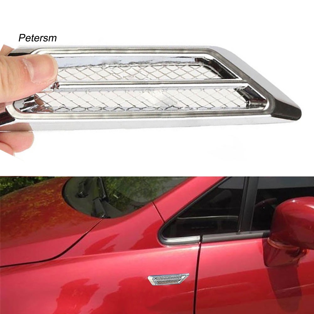 FENDER 2 Miếng Dán Trang Trí Lỗ Thông Gió Xe Hơi