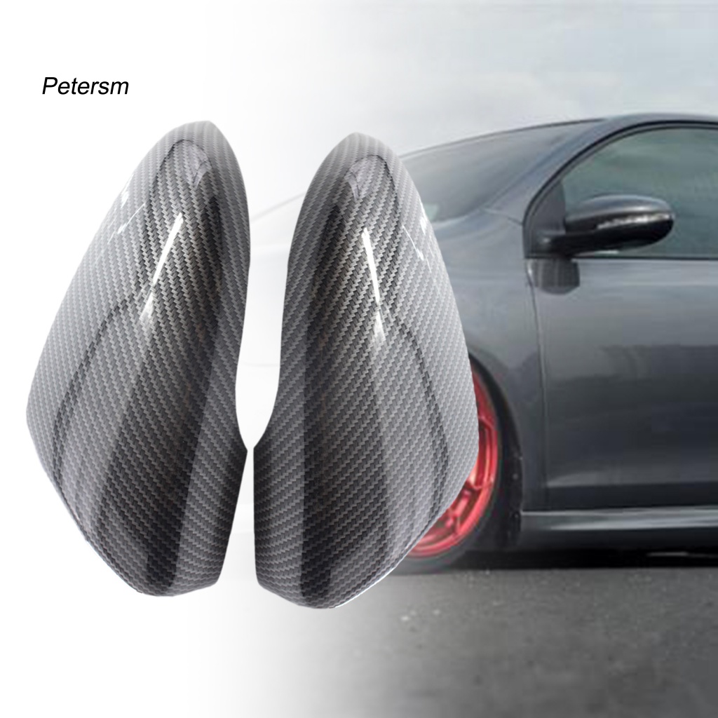 Bộ 2 Ốp Gương Chiếu Hậu Bằng ABS Họa Tiết Sợi Carbon Chống Mòn Thay Thế Chuyên Dụng Cho Xe Hơi0857537 Dây Điện 5K 5K Chất Lượng Cao0857538 Phụ Kiện Chuyên Dụng Dành Cho VW Golf 6 MK6 09-12