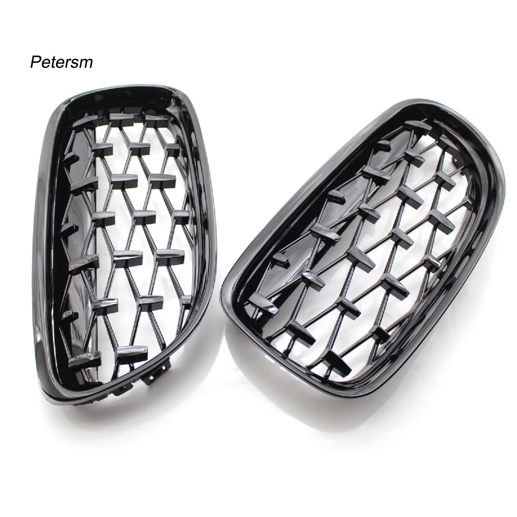 2 Lưới Tản Nhiệt Màu Đen Bóng Chống Trầy Xước Thay Thế Chuyên Dụng Cho Xe Hơi 51137201969 51137201970 Phụ Kiện Chuyên Dụng Cho Xe BMW 3 Series E90 09-12