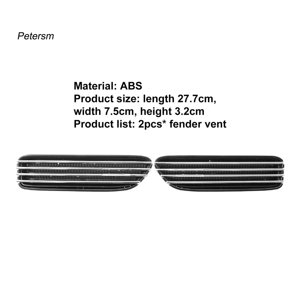 FENDER 2 Tấm Chắn Bùn Bằng Nhựa PP Màu Đen Chống Trầy Xước Gắn Lỗ Thông Gió Xe Hơi BMW E46 M3 2001-2006