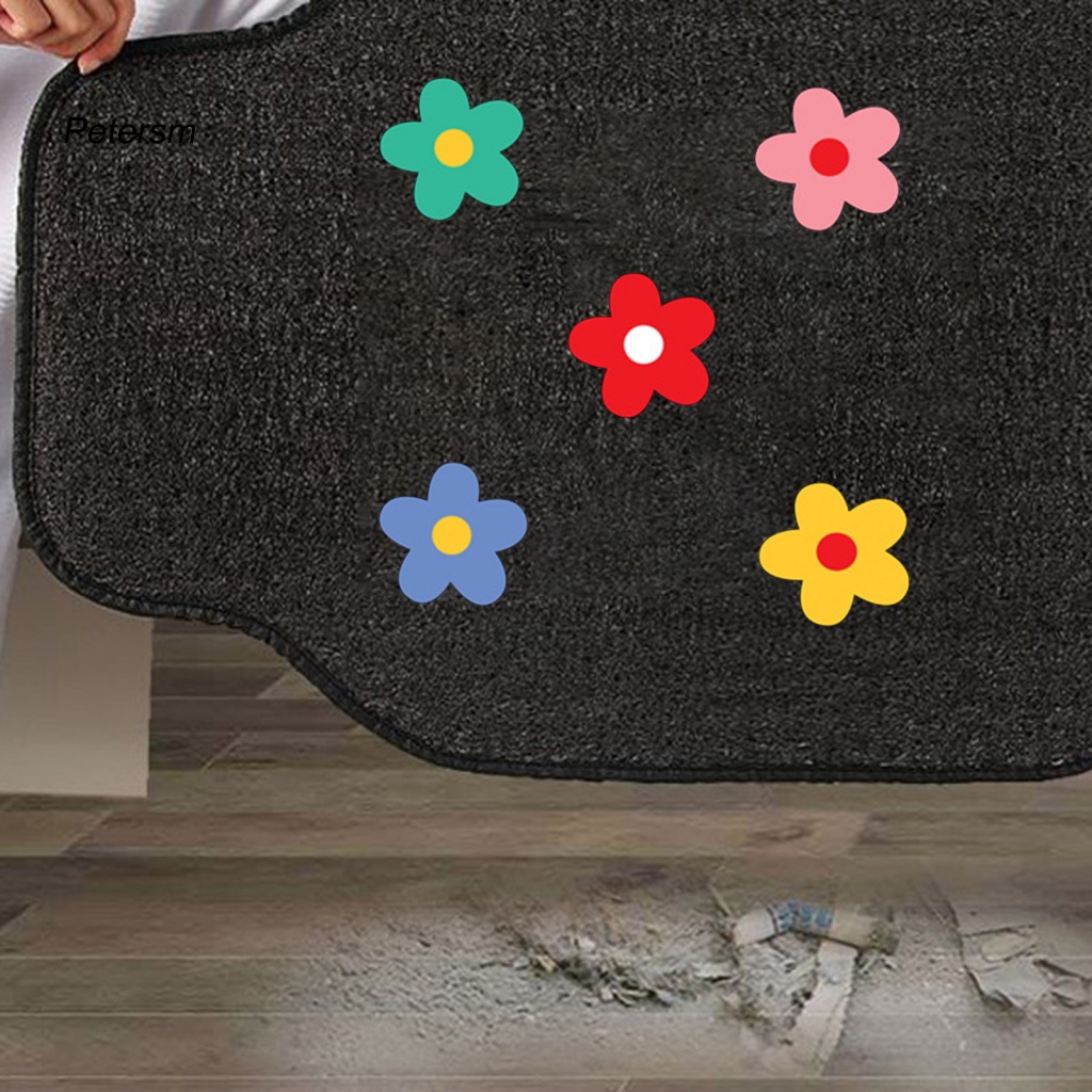 Thảm Lót Sàn Xe Hơi Bằng Nhựa PVC Chống Mòn In Họa Tiết Hoa Nhỏ Dễ Thương Tiện Dụng