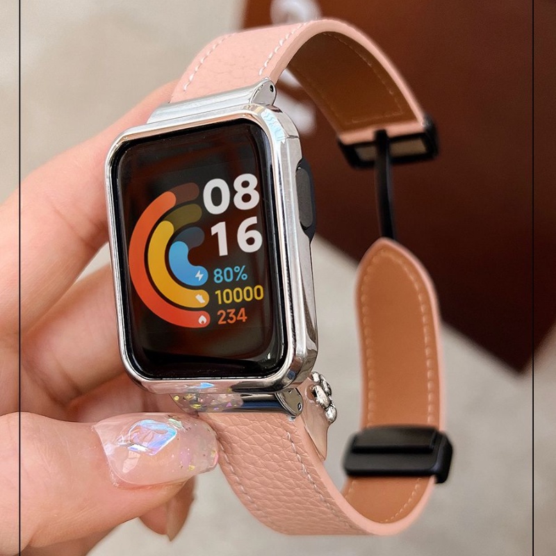 Dây Đeo Bằng Da Có Khóa Cho Đồng Hồ Thông Minh Redmi Watch 3 2 Lite / Mi Watch Lite