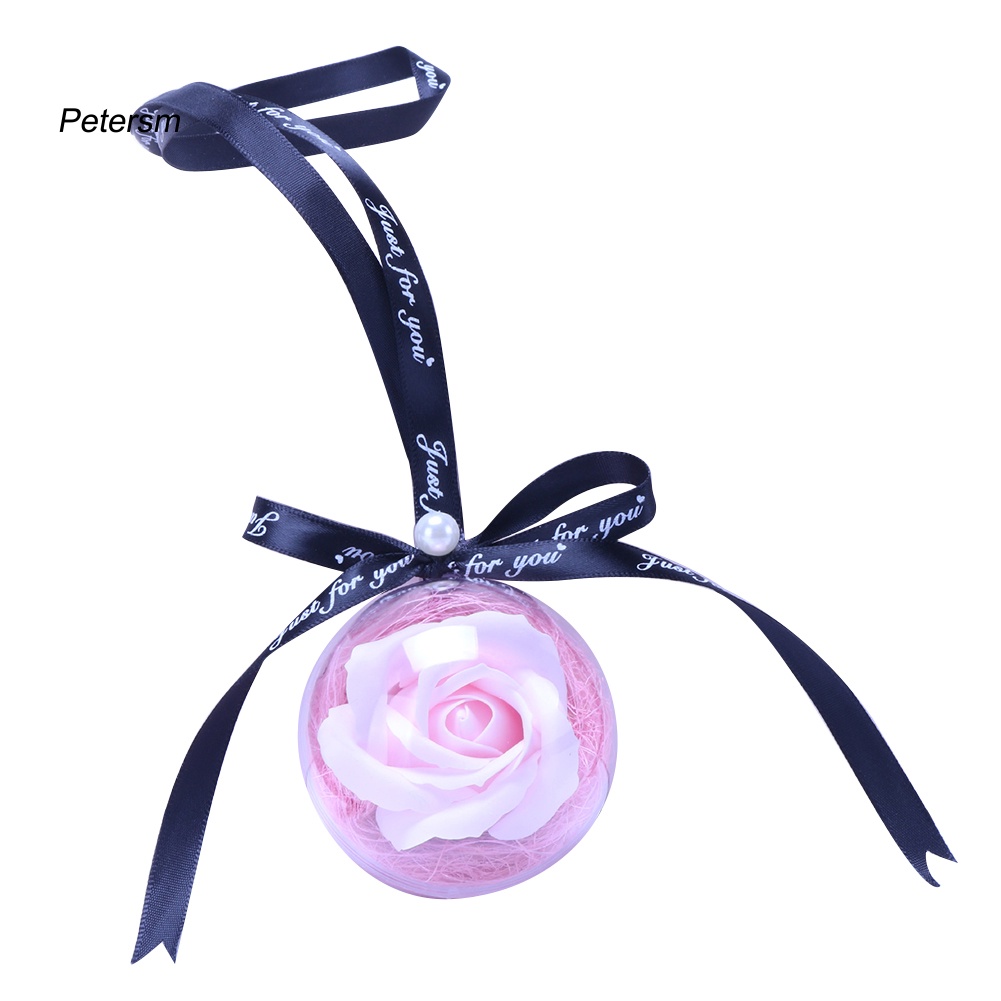 Dây Treo Hoa Hồng Xà Phòng Bằng Nhựa PP Trong Suốt Trang Trí Xe Hơi