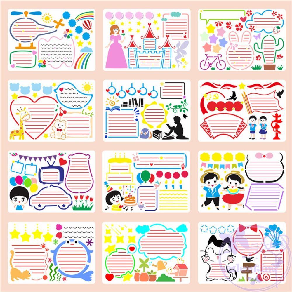 Khuôn Vẽ Bảng Đen Sáng Tạo Dùng Làm Album Ảnh Cho Trẻ Em