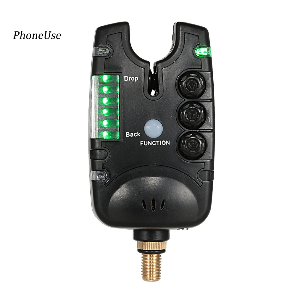 Thiết Bị Báo Động Cá Cắn Câu Có Đèn LED Hồng Ngoại Điều Chỉnh Âm Thanh Pin A IR PU JY-28