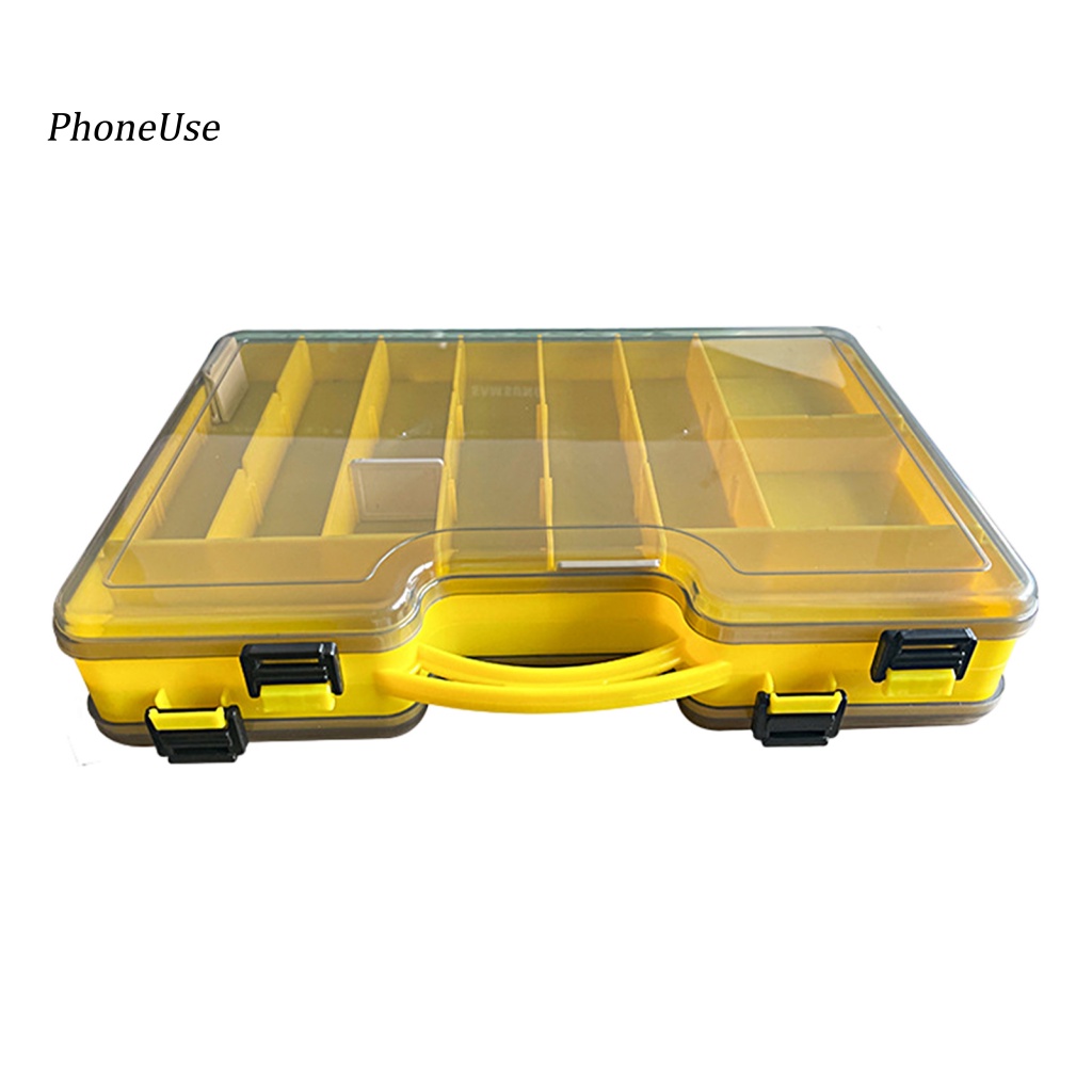 Hộp Đựng Mồi Câu Cá PU Hai Mặt Mở Chắc Chắn Chống Trầy Xước Sức Chứa Lớn