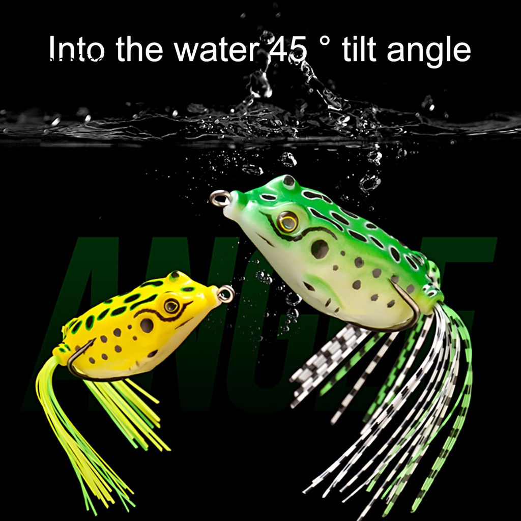 Set 5 Mồi Câu Cá Giả Hình Ếch 3D Bằng Silicone PU