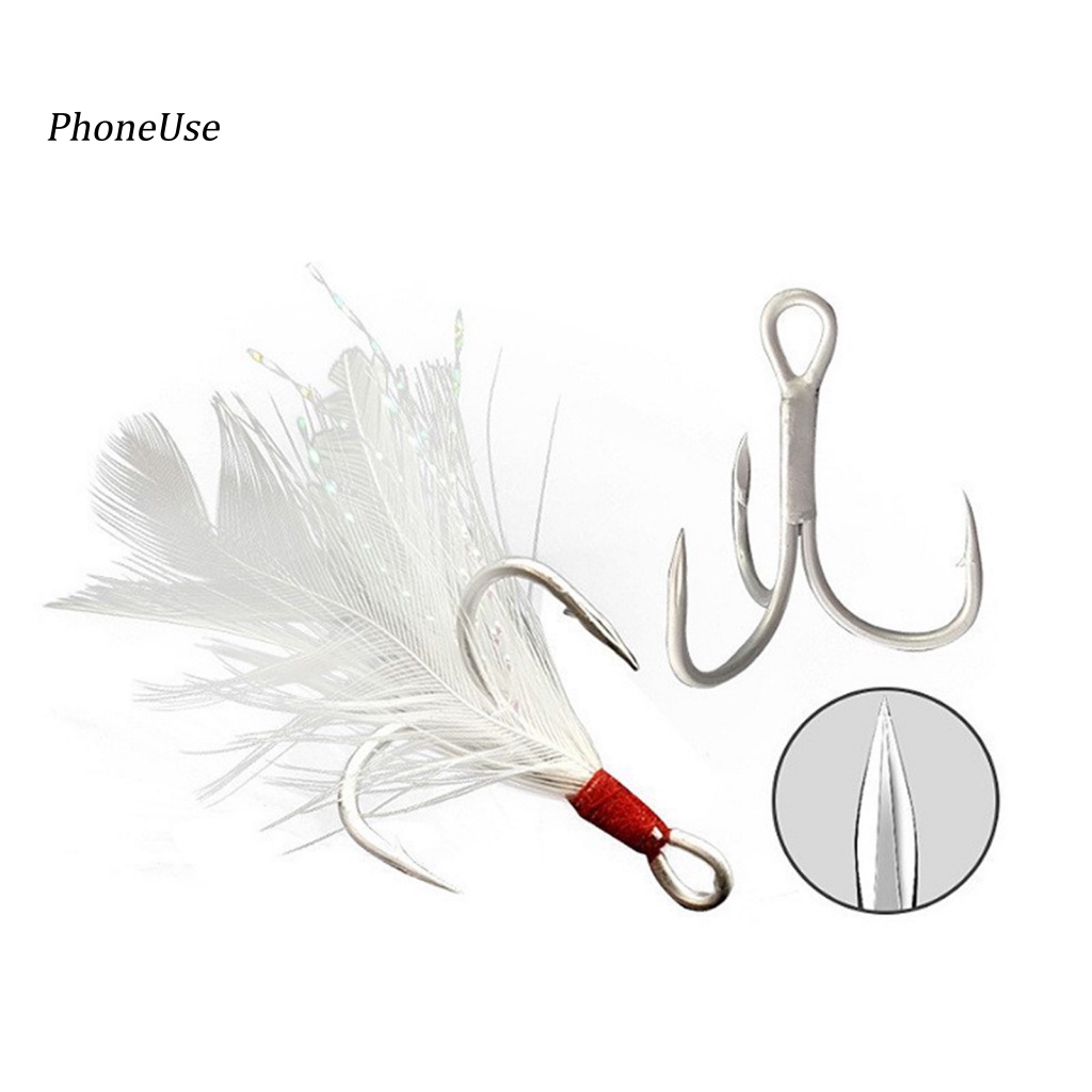 Mồi Câu Cá Giả Bằng PU 4.3cm / 10g Đính Sequin Hình Lông Vũ Sắc Bén Cải Thiện Nhịp Tim