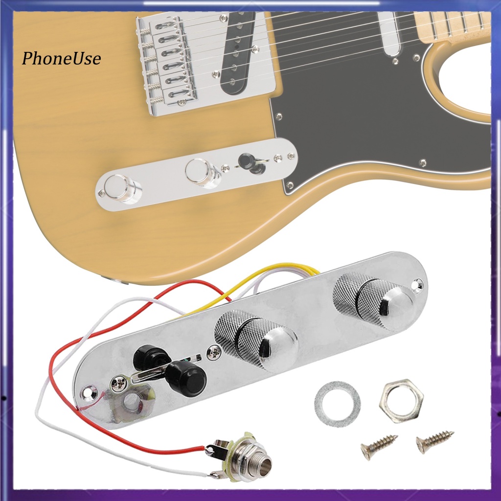 Pu Bảng Điều Khiển Công Tắc 3 Chiều Bằng Da Cho Đàn Guitar Fender Tele