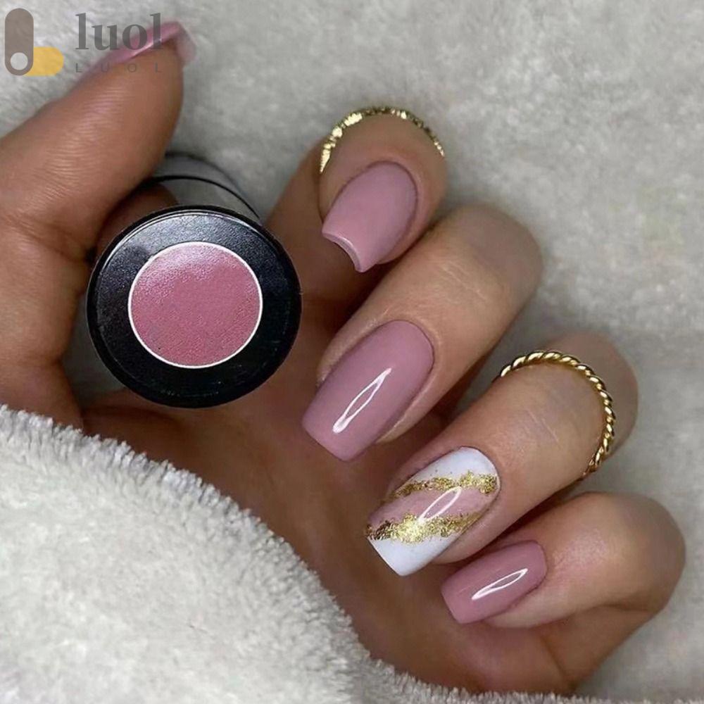 Bộ Móng Tay Giả Che Phủ Toàn Diện Đầu Vuông Dạng Nhấn Có Thể Tháo Rời