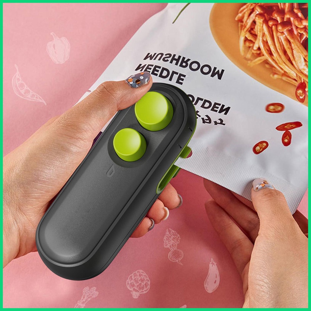 Chip Niêm Phong Túi Nhiệt Mini Có Nam Châm Chống Nước Có Thể Sạc Lại