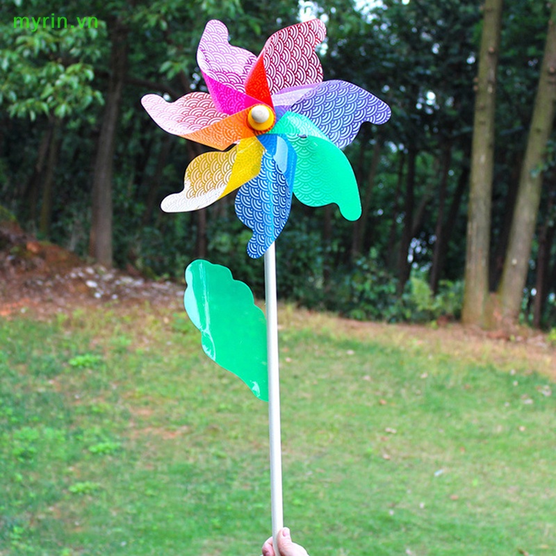 Chong Chóng Gỗ 32cm Trang Trí Sân Vườn