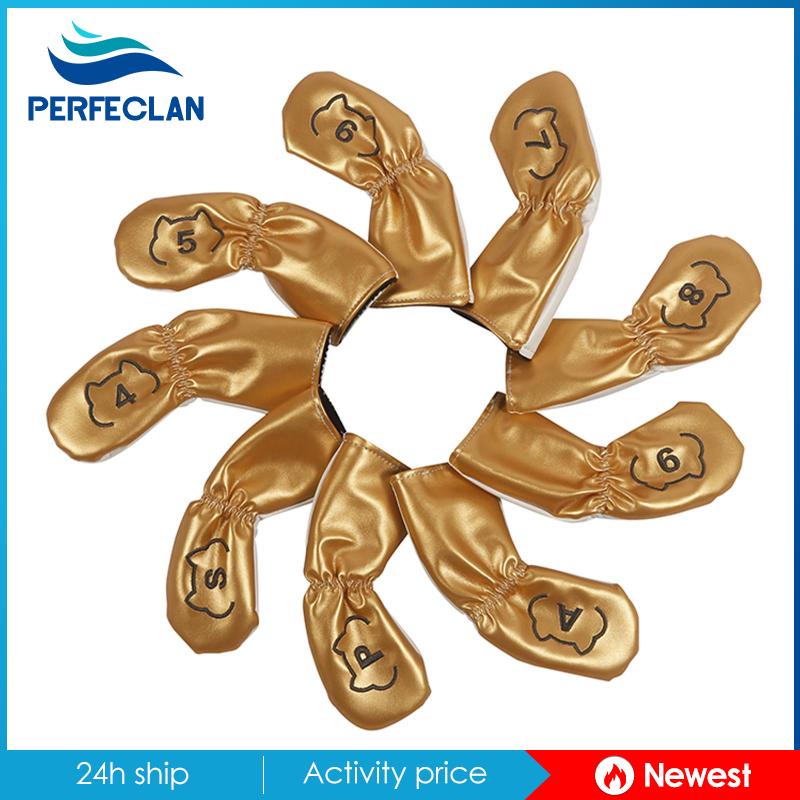 Bộ 9 Vỏ Bọc Bảo Vệ Đầu Gậy Đánh Golf Chất Lượng Cao