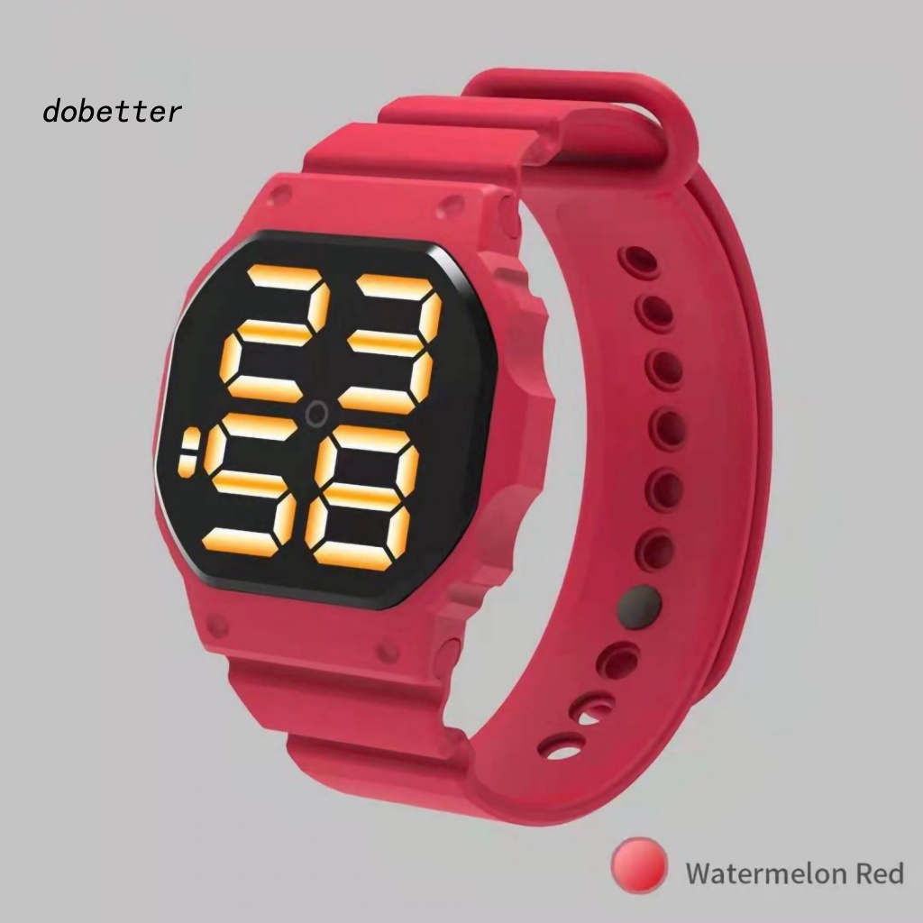 Đồng Hồ Điện Tử Thể Thao 30m Mặt Vuông Chống Nước &lt; Dobetter &gt; Bằng Silicone