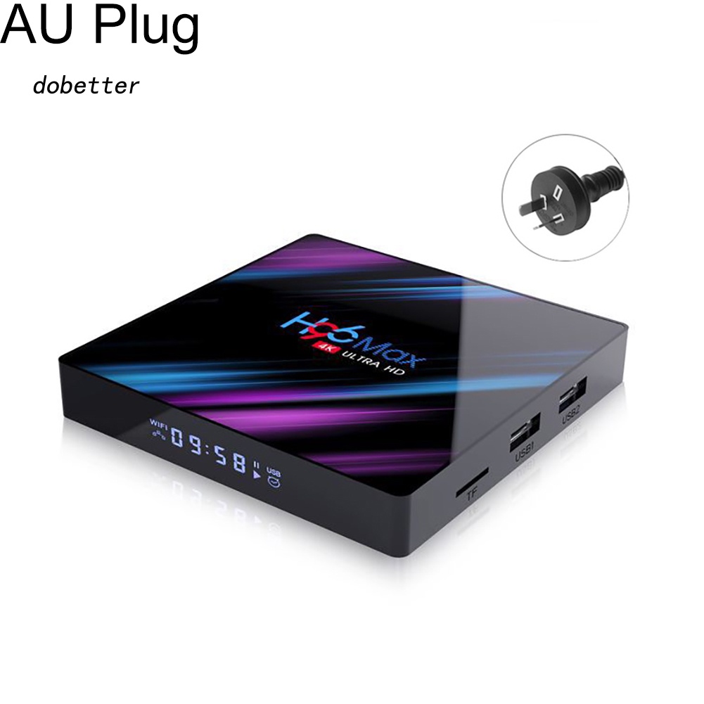 Đầu TV Box H96 Max Băng Tần KéP 4K 2.4G / 5G WiFi LED Cho Android 9.0 KèM Phụ KiệN