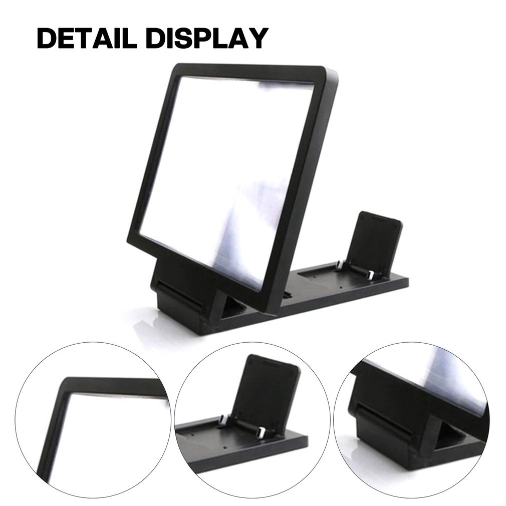 7.5 Inch Screen Amplifier Smartphone Stand 3D Mobile Phone High-Definition Video Magnifiers Projector Phones Holder [Q/4]