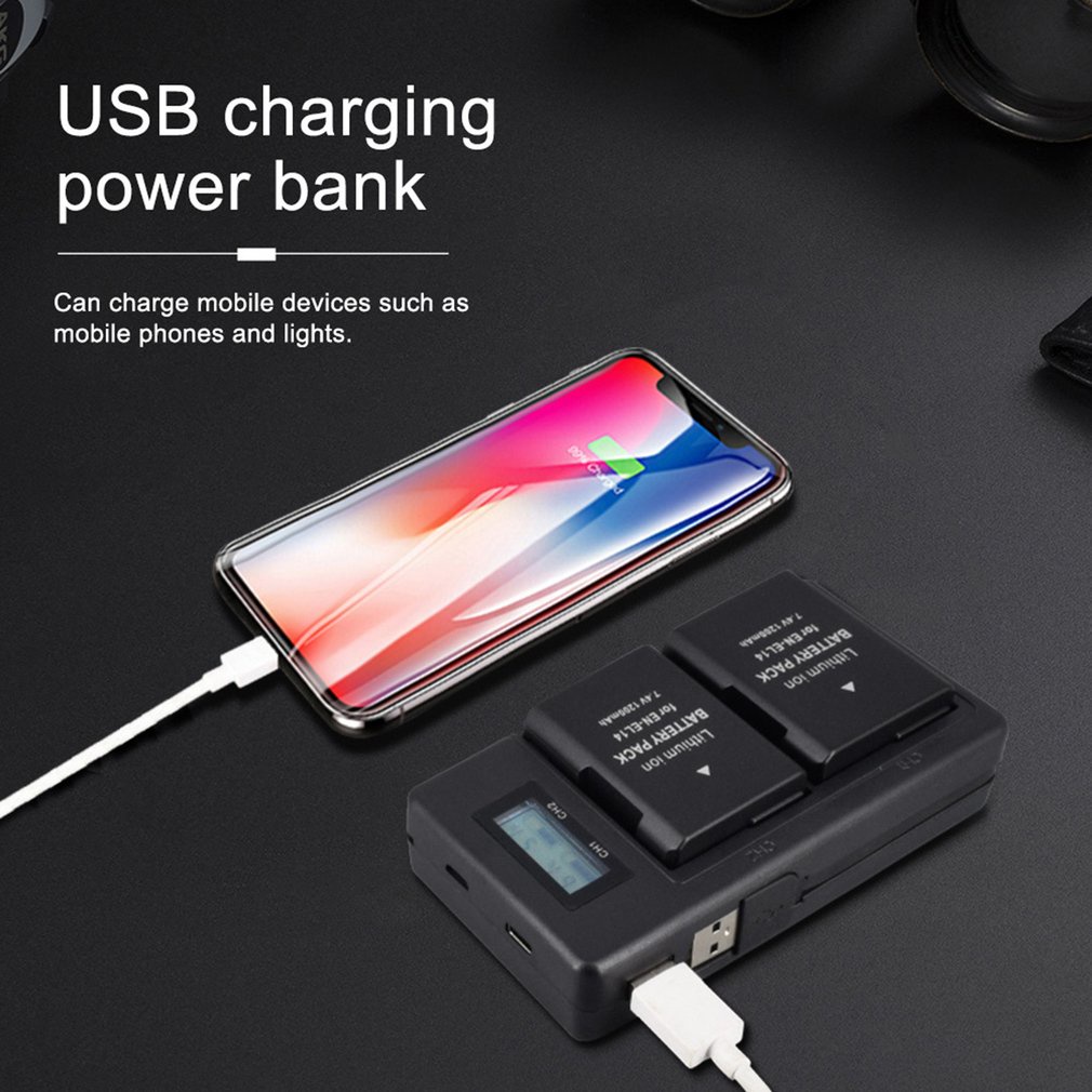 Cd-En-El14-C Digital Chargers Battery 5V Full Decoding Mini Non-Original Slr Camera Charger Set Lcd Display [Q/4]