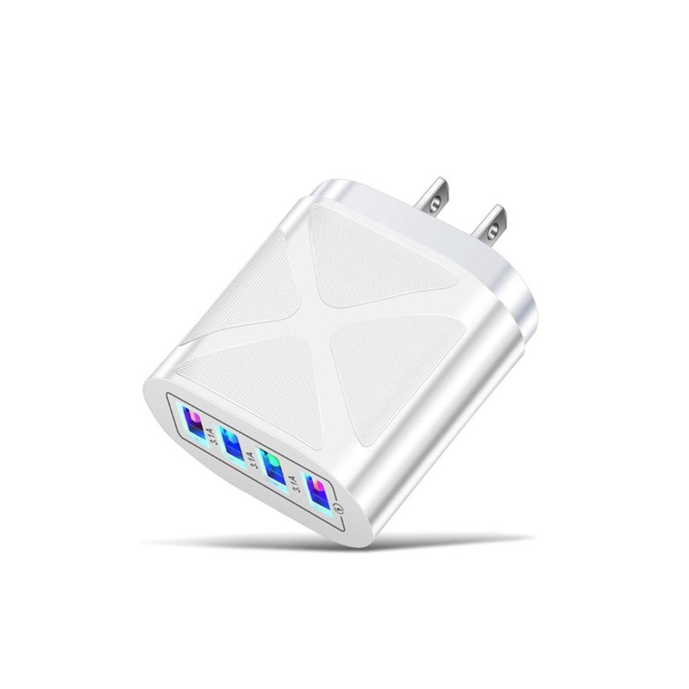 Usb Charger 3.1A 4 Ports Quick Charge Universal Wall Mobile Phone Chargers Fast Charging For Home Travel [Q/13]