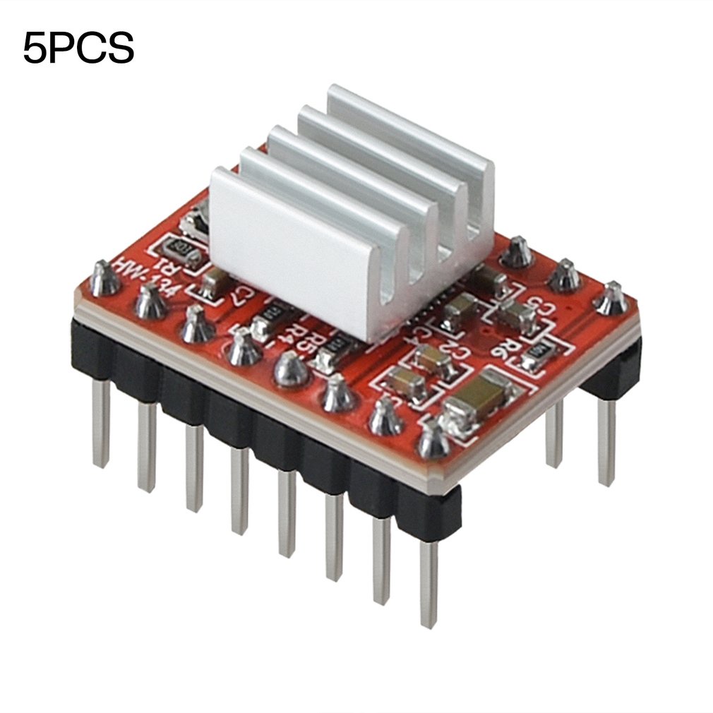 Stepper Motor Driver 3D Printer Parts A4988 Stepstick With Heat Sink Carrier Reprap Mks Gen V1.4 Board [Q/7]