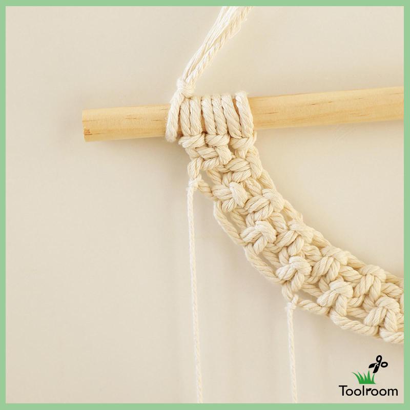 Thảm Dệt Macrame Treo Tường Trang Trí Tiệc Cưới Phong Cách Bohemian