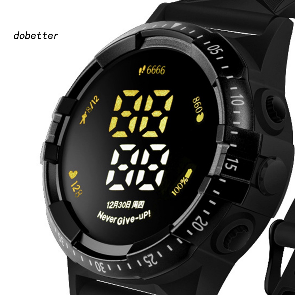 &lt; Dobetter &gt; Đồng Hồ Thể Thao Kỹ Thuật Số Màn Hình LED Lỗ Lớn Thoáng Khí Chống Mồ Hôi Đa Năng Thoải Mái Mặc Hàng Ngày Cho