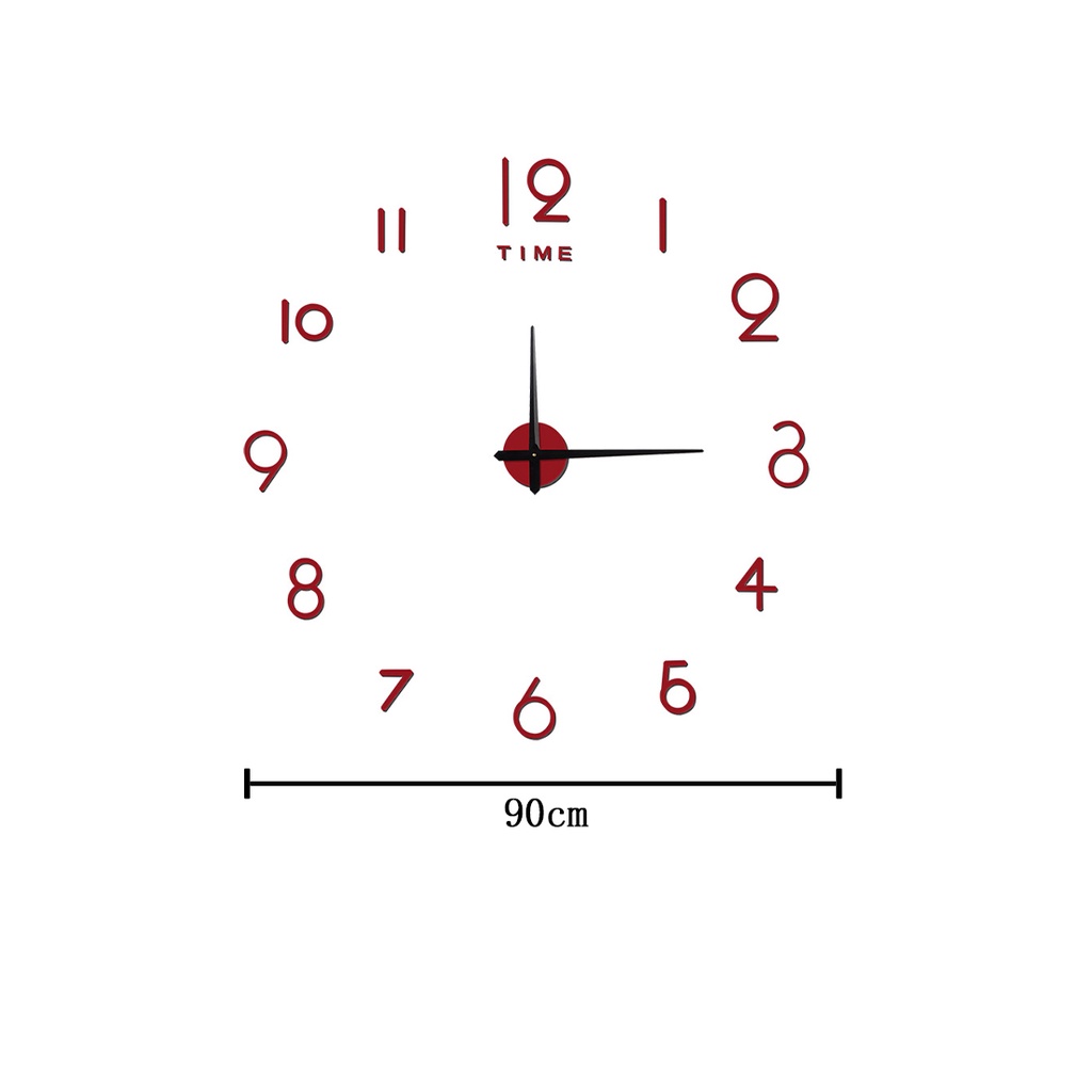 Đồng Hồ Điện Tử Dán Tường Phát Quang