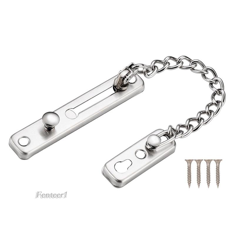 1 Khóa Cửa Dây Xích Bằng Thép Không Gỉ Cho Phòng Ngủ / Khách Sạn