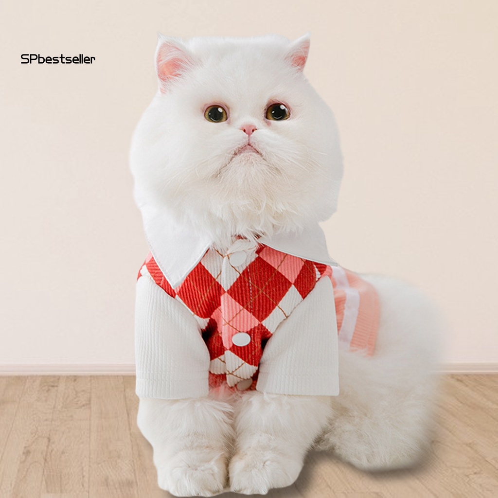 Spbestsellkr Đầm Thú Cưng Thắt Nơ Phong Cách Đại Học Chống Mài Mòn Làm Quà Tặng Sinh Nhật