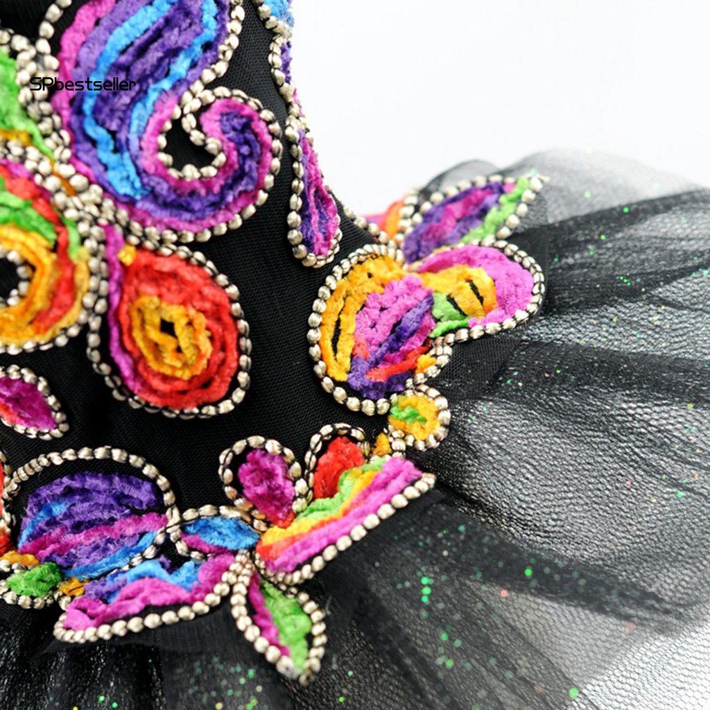 Spbestsellkr Đầm Vải Polyester Mềm Mại Thêu Họa Tiết Không Mùi Dành Cho Cún Cưng Mặc Hàng Ngày