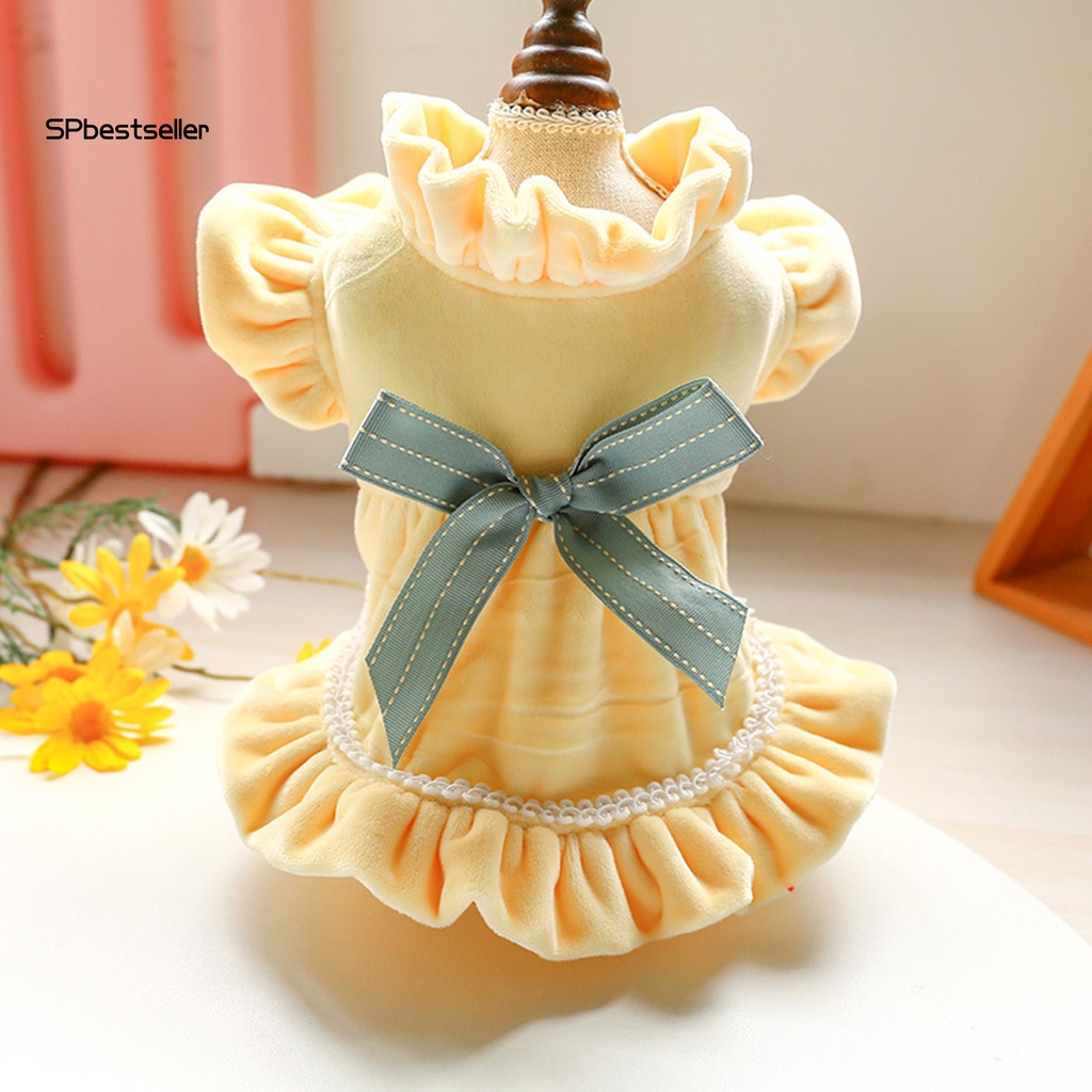 Đầm Công Chúa Thắt Nơ Màu Sắc Ngọt Ngào Cho Thú Cưng