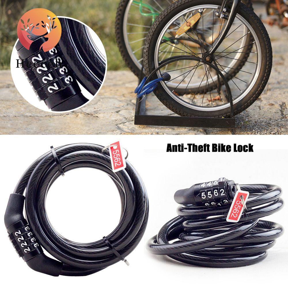 Dây Xích Khóa Xe Đạp / Nón Bảo Hiểm 4 Chữ Số Chống Trộm Heceh
