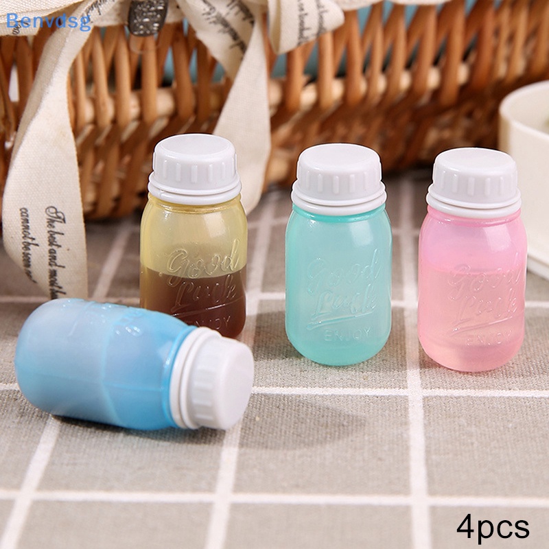 Bộ 4 Hũ Đựng Gia Vị Mini Trong Suốt Có Nắp Đậy Tiện Dụng Cho Nhà Bếp