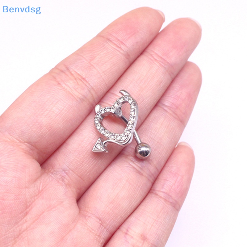 Khuyên RốN HìNh Tim BằNg ThéP Y Tế