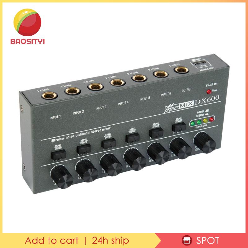 Bộ Trộn Âm Thanh 6 Kênh Giao Diện USB Cho Studio Ghi Âm