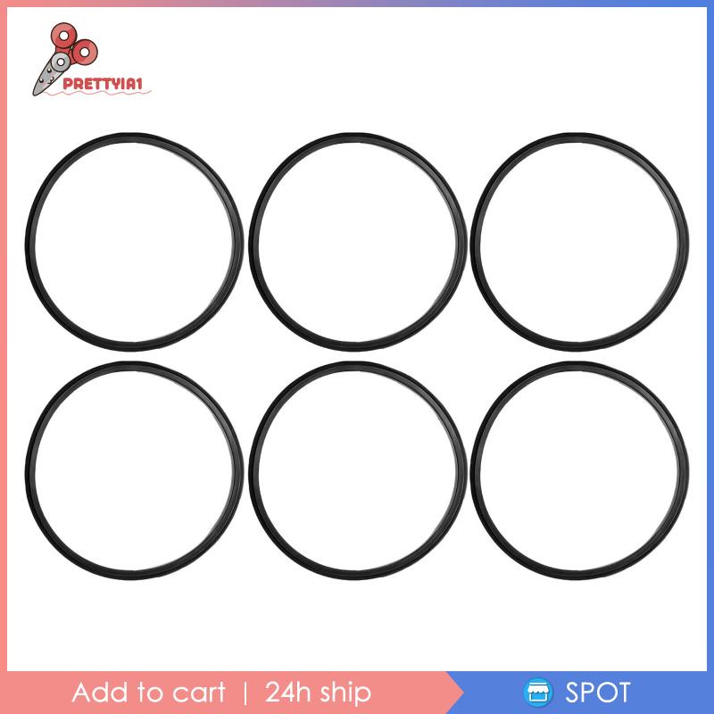 [Prettyia1] 6 Nắp Đậy Lọ Bằng Silicon Da Chống Rò Rỉ