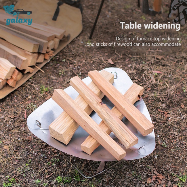 Galaxy Lò Nướng Siêu Nhẹ Bằng Thép Không Gỉ Có Thể Gấp Gọn Tiện Dụng Mang Theo Du Lịch Cắm Trại