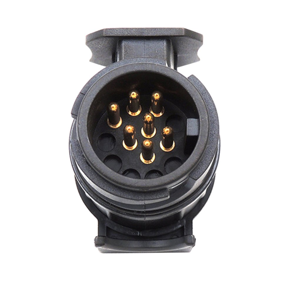 13 Pin Turn 7 Plug Socket Car Cable Connector Waterproof Trailer Light Towing Conversion Adapter [Q/13]