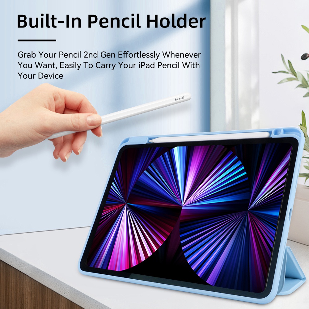 Bao Da Máy Tính Bảng Có Thể Xoay 360 Độ Tự Động Bật / Tắt Thông Minh Cho IPad 10th Gen 10.9 Pro 11 2021 10.2 9th Air4 5