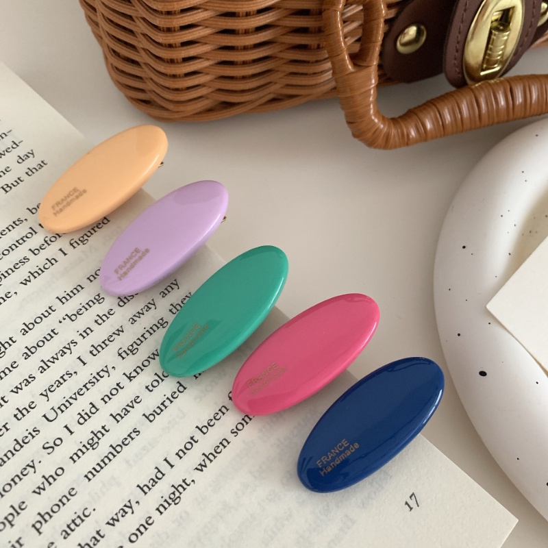 Kẹp Tóc Mỏ Vịt / Kẹp Tóc Nhỏ Bằng Acrylic Nhiều Màu Hình Học Retro Mùa Hè Cho Nữ / Bé Gái