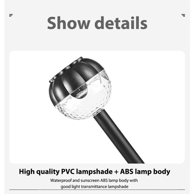 Đèn LED Năng Lượng Mặt Trời Nhiều Màu Sắc Trang Trí Lối Đi Sân Vườn