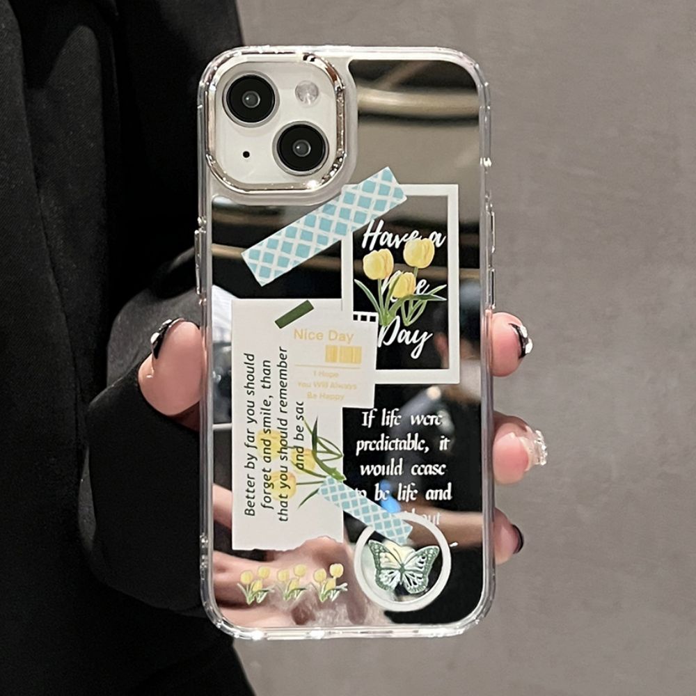 Ốp Điện Thoại TPU Chống Rơi Họa Tiết Hoa Tulip Cho IPhone 11 12 13 14 Pro Max