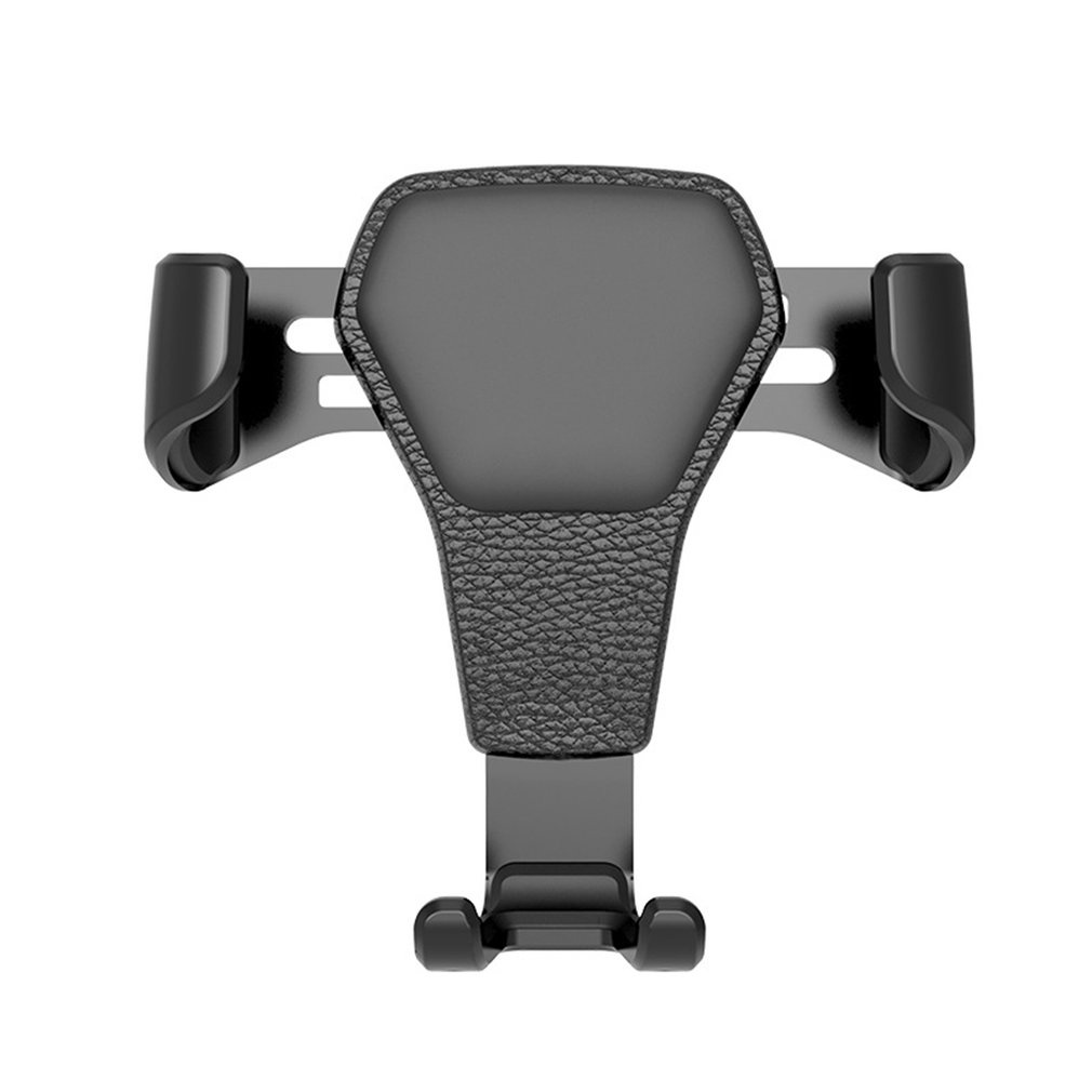 Leather Pattern Car Phone Holder Air Outlet Universal Multi-Function Gravity Support Navigation Frame [Q/7]