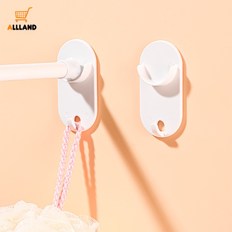 Giá Đỡ Thanh Treo Rèm Cửa Bằng Nhựa Tự Dính Chịu Lực Tốt Đa Năng Tiện Dụng