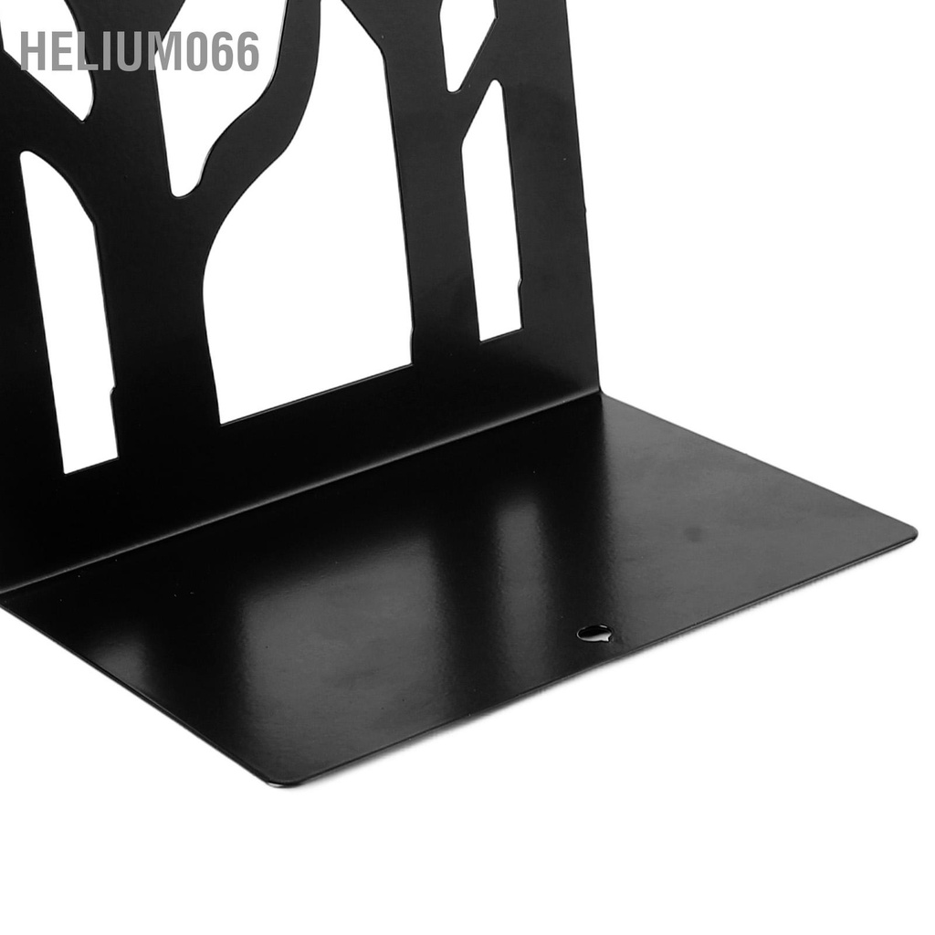 Helium066 4 Cái Bookends Bàn kim loại Cuốn sách Kết thúc Nút trang trí đơn giản Giá đỡ lưu trữ dễ dàng