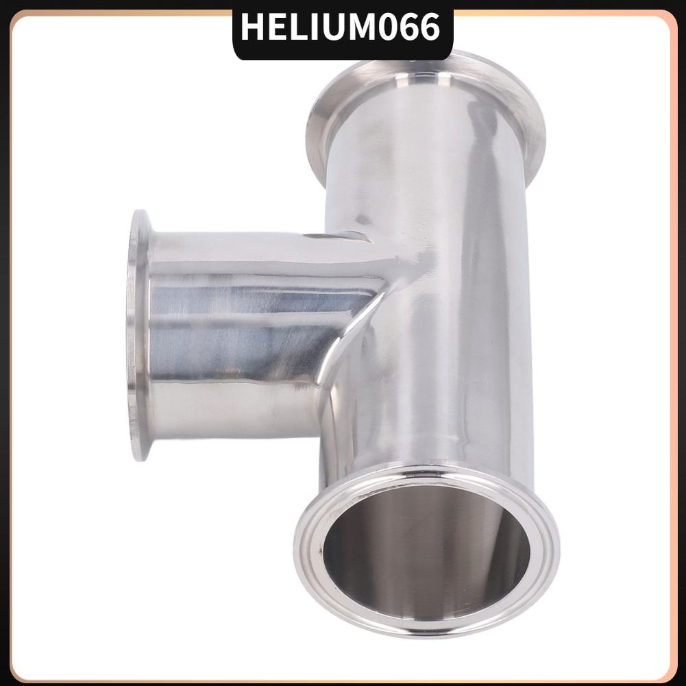 Helium066 Ba kẹp Tee 3 Way 304 Đầu nối ống thép không gỉ cho đường