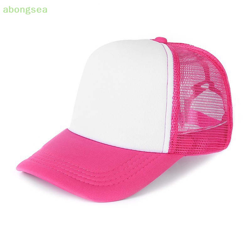 Abongsea Mũ Lưỡi Trai Chất Liệu Cotton Và polyester Phối Lưới Thời Trang Mùa Hè Cho Nam Và Nữ