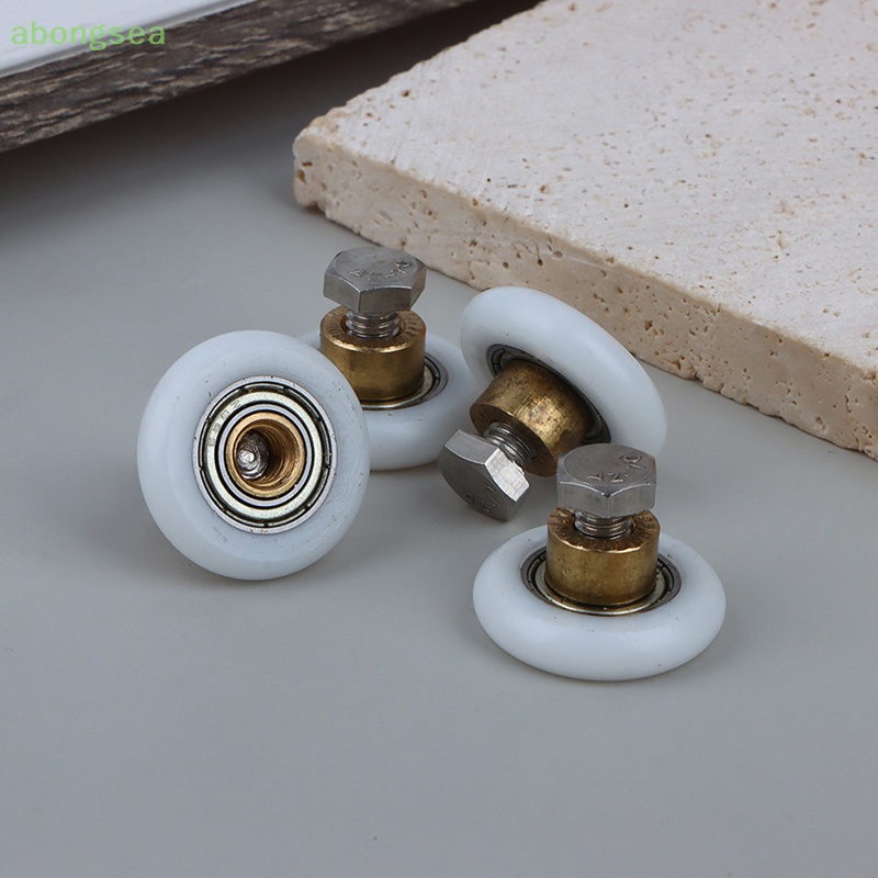 Set 4 Bánh Xe Ròng Rọc Gắn Cửa Kính Nhà Tắm Chuyên Dụng