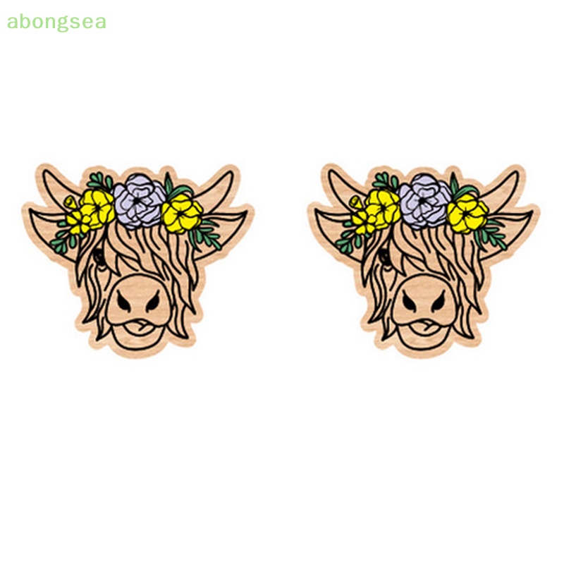 1 Cặp Bông Tai Hình Bò Nông Trại Đồng Quê Bongsea