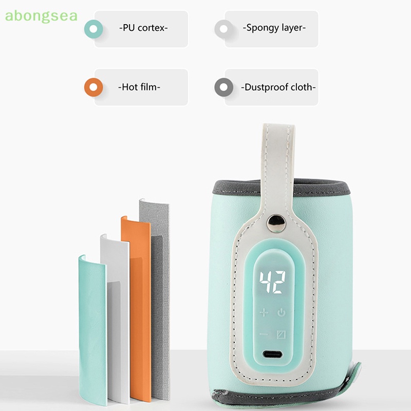 Máy Hâm Nóng Bình Sữa Cho Bé Bongsea Cổng USB Bằng PU